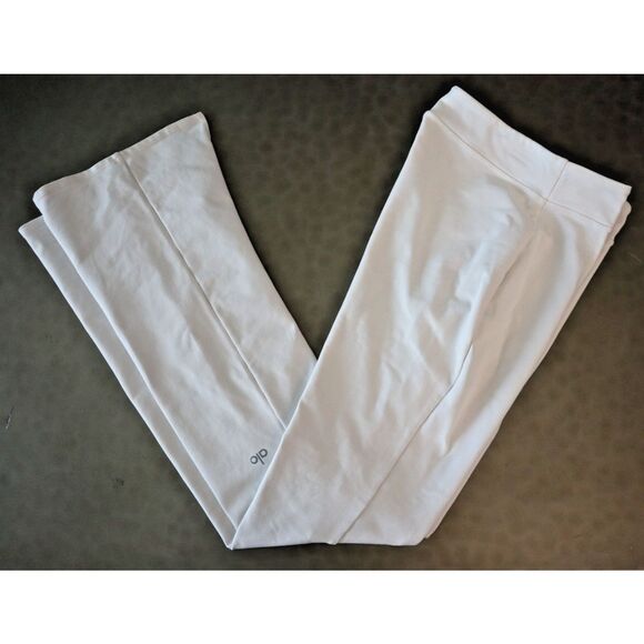 Alo Yoga Women's Sz Medium Ivory Airbrush High-Waist Flutter Leggings - Picture 8 of 12